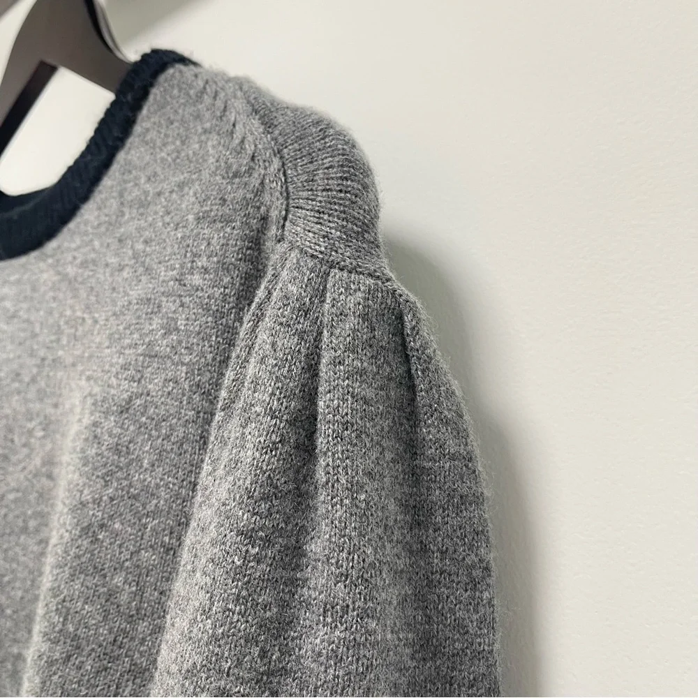 Random Identities Wool Cashmere Blend Crew Neck Gray Sweater Size Medium